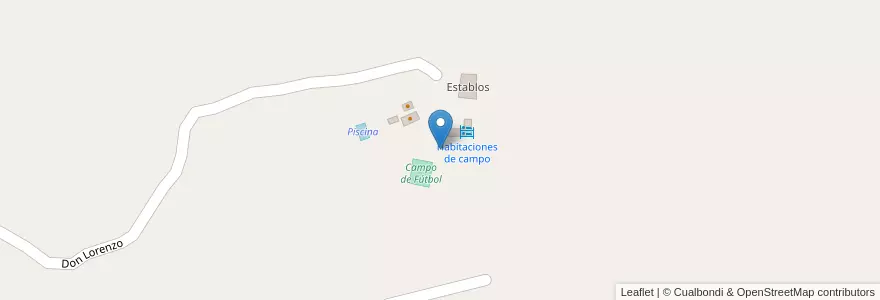 Mapa de ubicacion de Estancia El Escondido en Аргентина, Кордова, Departamento San Javier, Pedanía Talas.