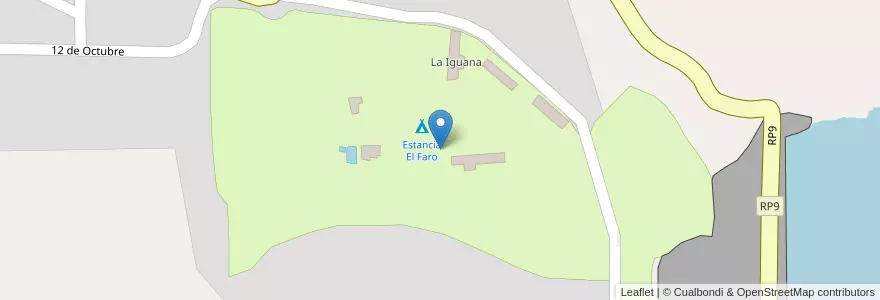 Mapa de ubicacion de Estancia El Faro en アルゼンチン, サンルイス州, Belgrano, Comisión Municipal De Nogolí.