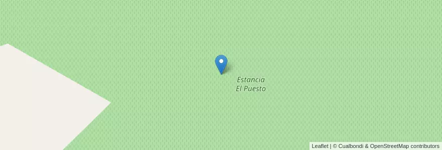 Mapa de ubicacion de Estancia El Puesto en アルゼンチン, チリ, メンドーサ州, Departamento Tunuyán, Distrito Los Árboles.