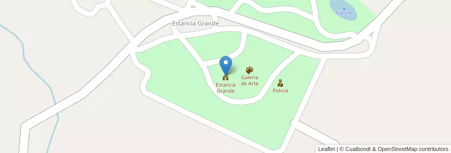 Mapa de ubicacion de Estancia Grande en Arjantin, San Luis, Coronel Pringles, Municipio De Estancia Grande.
