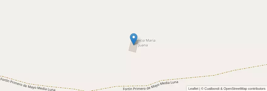 Mapa de ubicacion de Estancia María Juana en Аргентина, Чили, Неукен, Departamento Catán Lil.