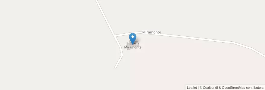Mapa de ubicacion de Estancia Miramonte en Argentina, Tierra Del Fuego, Chile, Departamento Tolhuin.