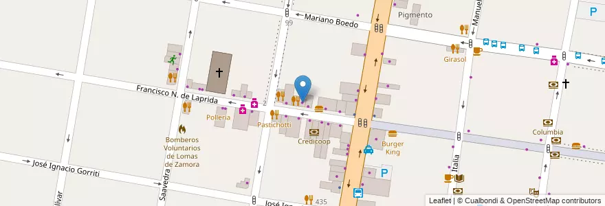 Mapa de ubicacion de Estancia San Francisco en Argentina, Buenos Aires, Partido De Lomas De Zamora, Lomas De Zamora.