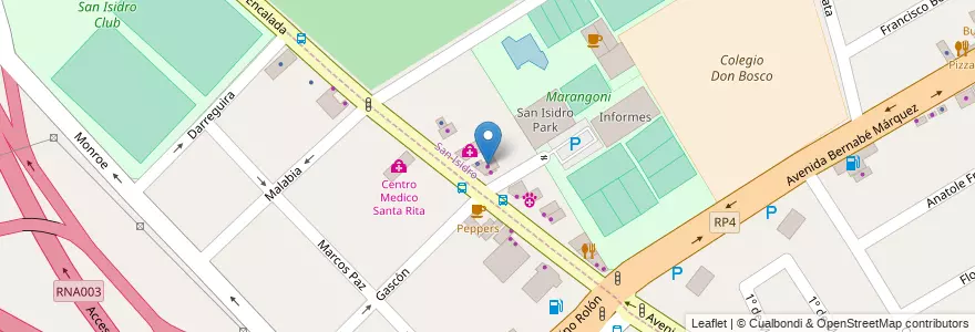 Mapa de ubicacion de Estancias en Argentine, Province De Buenos Aires, Partido De San Isidro, Boulogne Sur Mer.