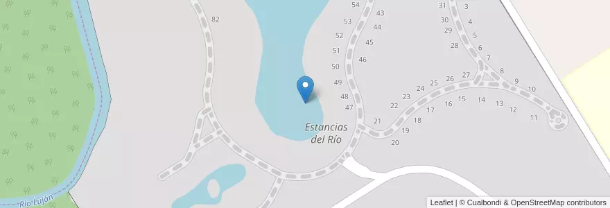 Mapa de ubicacion de Estancias del Río en Аргентина, Буэнос-Айрес, Partido Del Pilar, Pilar Sur.