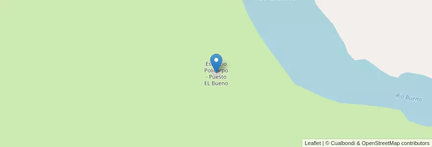 Mapa de ubicacion de Estancio Policarpo - Puesto EL Bueno en アルゼンチン, Departamento Ushuaia, ティエラ・デル・フエゴ州.