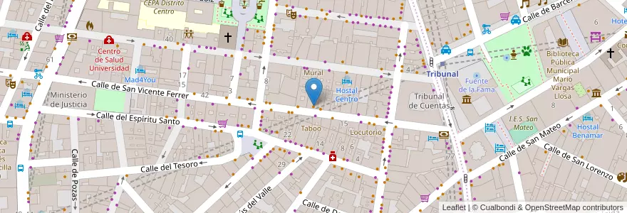 Mapa de ubicacion de Estar Café en 西班牙, Comunidad De Madrid, Comunidad De Madrid, Área Metropolitana De Madrid Y Corredor Del Henares, Madrid.