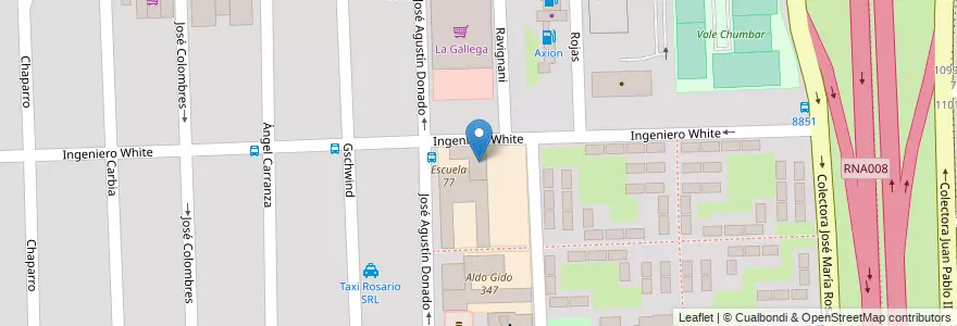 Mapa de ubicacion de Esteban Laureano Maradona 1357 en 阿根廷, Santa Fe, Departamento Rosario, Municipio De Rosario, 罗萨里奥.