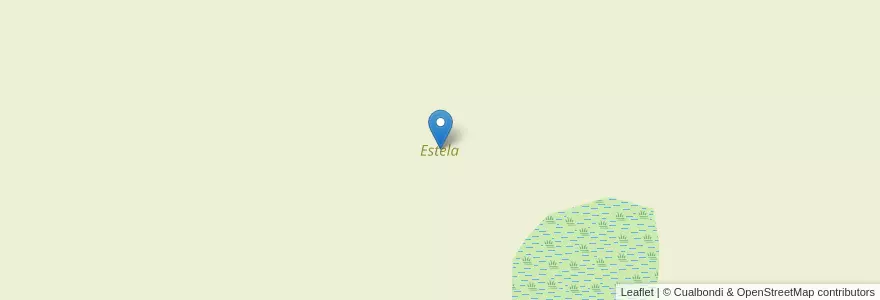 Mapa de ubicacion de Estela en アルゼンチン, ブエノスアイレス州, Partido De Alberti.