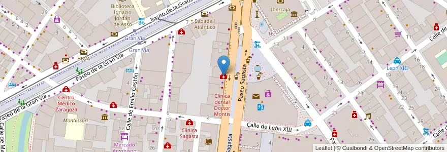 Mapa de ubicacion de Estetizar. Centro Médico Estético. en 西班牙, Aragón, 萨拉戈萨, Zaragoza, 萨拉戈萨.