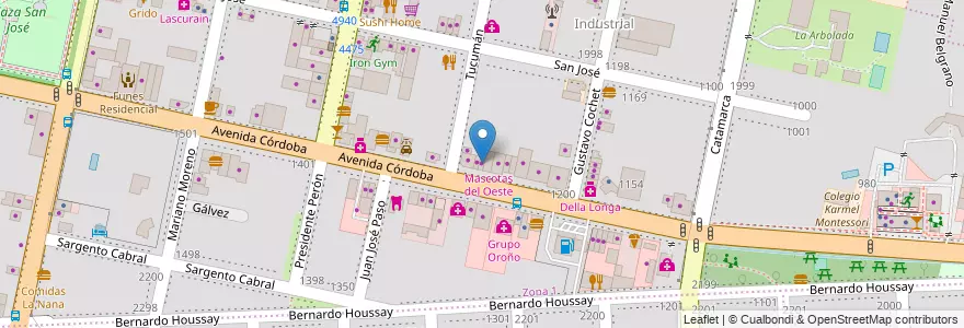 Mapa de ubicacion de Estilo Funes en Argentina, Santa Fe, Departamento Rosario, Municipio De Funes, Funes.