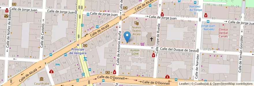 Mapa de ubicacion de Estilo II en إسبانيا, منطقة مدريد, منطقة مدريد, Área Metropolitana De Madrid Y Corredor Del Henares, مدريد.