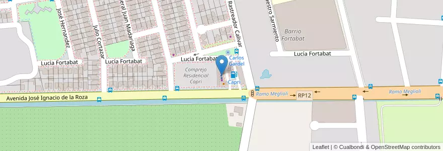 Mapa de ubicacion de Estratégica Seguridad en Arjantin, San Juan, Şili, Rivadavia.