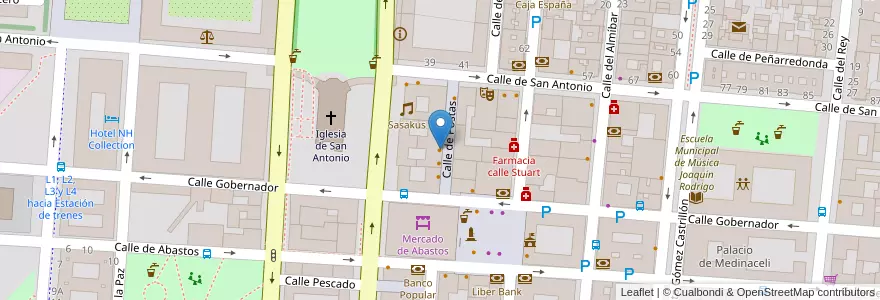 Mapa de ubicacion de Estrella de Aranjuez en اسپانیا, بخش خودمختار مادرید, بخش خودمختار مادرید, Las Vegas, Aranjuez.