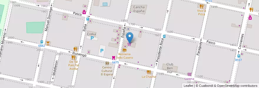 Mapa de ubicacion de Estrella en Аргентина, Санта-Фе, Departamento Rosario, Municipio De Rosario, Росарио.
