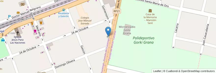 Mapa de ubicacion de Estudio Contablo en Arjantin, Buenos Aires, Partido De Ituzaingó, Ituzaingó.