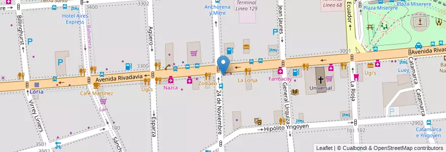 Mapa de ubicacion de Estudio de Enseñanza e Investigaciones Informáticas, Balvanera en Argentina, Ciudad Autónoma De Buenos Aires, Comuna 3, Buenos Aires.