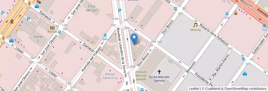 Mapa de ubicacion de Estudio Jurídico Ruhay en Argentina, Provincia Di Santa Cruz, Cile, Mercado De La Ciudad, Deseado, Caleta Olivia.