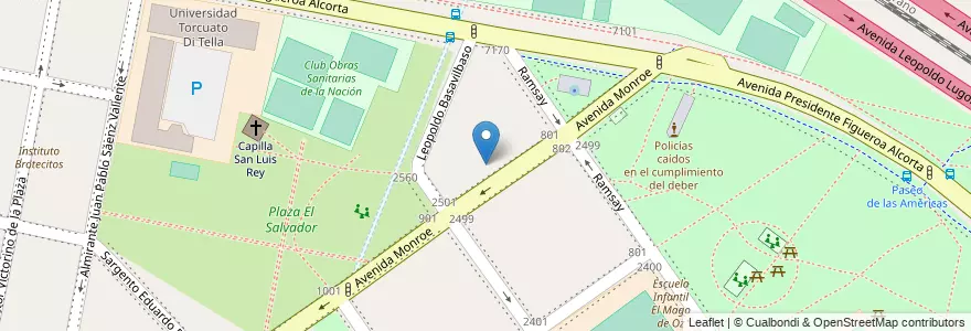 Mapa de ubicacion de Etc Etc, Belgrano en アルゼンチン, Ciudad Autónoma De Buenos Aires, ブエノスアイレス, Comuna 13.
