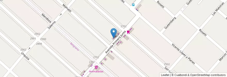 Mapa de ubicacion de Ethernet en Arjantin, Buenos Aires, Partido De San Miguel, San Miguel.