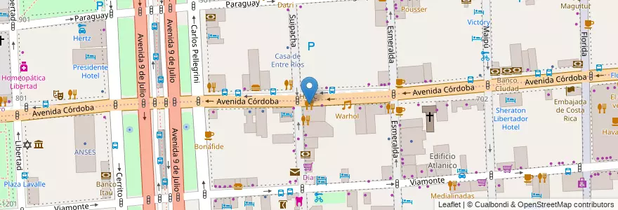 Mapa de ubicacion de Être, San Nicolas en Argentinien, Ciudad Autónoma De Buenos Aires, Comuna 1, Buenos Aires.