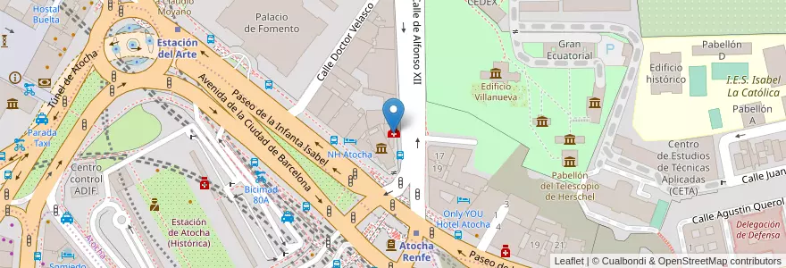 Mapa de ubicacion de Eudona Madrid en إسبانيا, منطقة مدريد, منطقة مدريد, Área Metropolitana De Madrid Y Corredor Del Henares, مدريد.