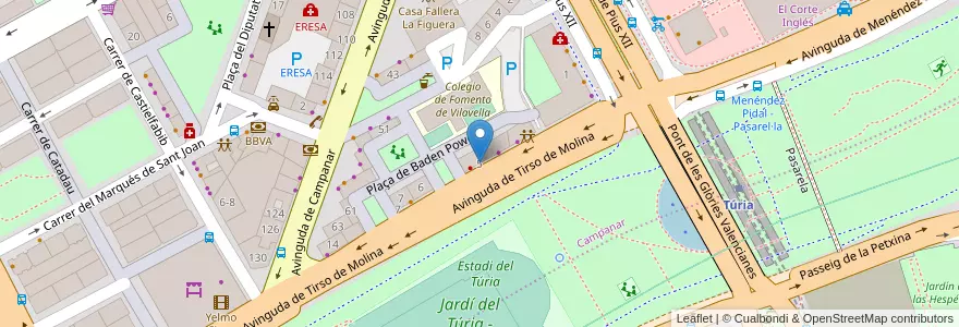 Mapa de ubicacion de EUROCEP en スペイン, バレンシア州, València / Valencia, Comarca De València, València.