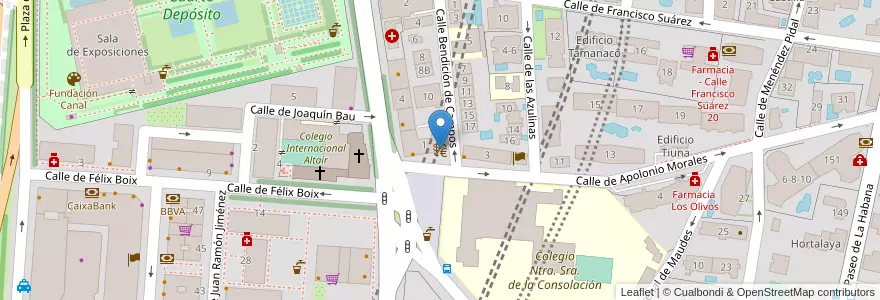 Mapa de ubicacion de Euroexchange en Spanien, Autonome Gemeinschaft Madrid, Autonome Gemeinschaft Madrid, Área Metropolitana De Madrid Y Corredor Del Henares, Madrid.