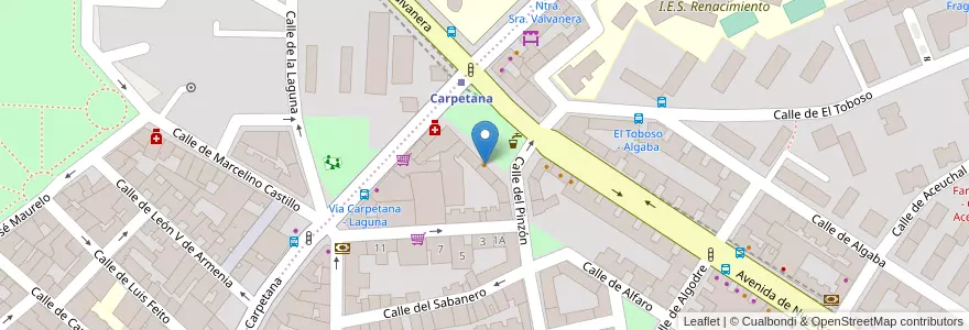 Mapa de ubicacion de EuroKebab en Espanha, Comunidade De Madrid, Comunidade De Madrid, Área Metropolitana De Madrid Y Corredor Del Henares, Madrid.