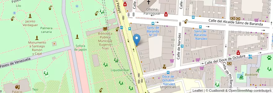 Mapa de ubicacion de Euronews Café en 西班牙, Comunidad De Madrid, Comunidad De Madrid, Área Metropolitana De Madrid Y Corredor Del Henares, Madrid.