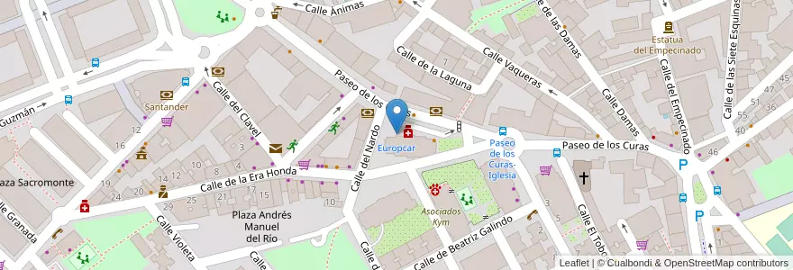 Mapa de ubicacion de Europcar en اسپانیا, بخش خودمختار مادرید, بخش خودمختار مادرید, Área Metropolitana De Madrid Y Corredor Del Henares, الکالا د هنارس.