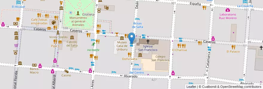 Mapa de ubicacion de Europcar en Argentina, Salta, Capital, Municipio De Salta, Salta.
