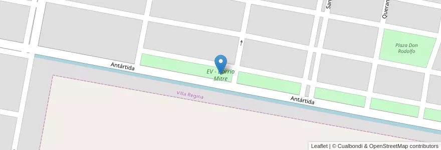 Mapa de ubicacion de EV - Barrio Mitre en Argentinien, Provinz Río Negro, Departamento General Roca, Villa Regina.