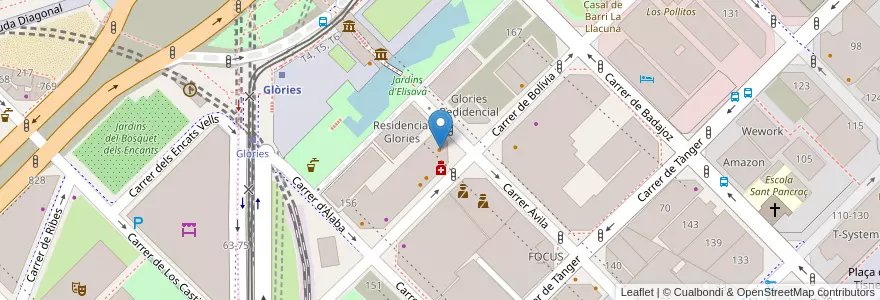 Mapa de ubicacion de Eva-2 en 西班牙, Catalunya, Barcelona, Barcelonès, Barcelona.