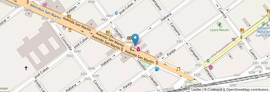 Mapa de ubicacion de Evaizz Motos, Villa Devoto en Argentine, Ciudad Autónoma De Buenos Aires, Buenos Aires, Comuna 11.