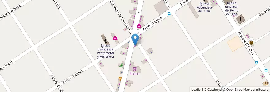 Mapa de ubicacion de Evento Vichenzo Catering en Argentinië, Buenos Aires, Partido De Malvinas Argentinas, Grand Bourg.