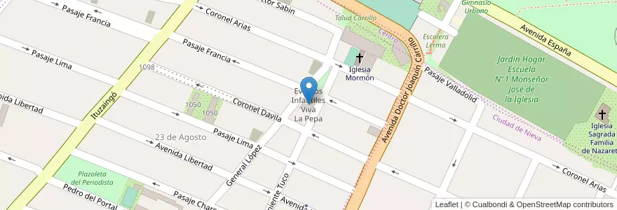 Mapa de ubicacion de Eventos Infantiles Viva La Pepa en Аргентина, Жужуй, Departamento Doctor Manuel Belgrano, Municipio De San Salvador De Jujuy.
