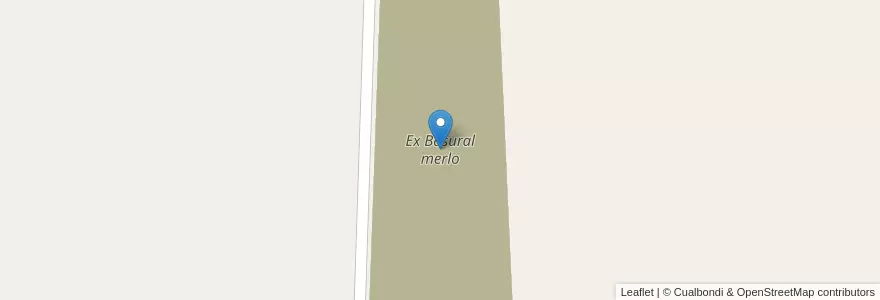 Mapa de ubicacion de Ex Basural merlo en アルゼンチン, サンルイス州, Junín, Municipio De Merlo.
