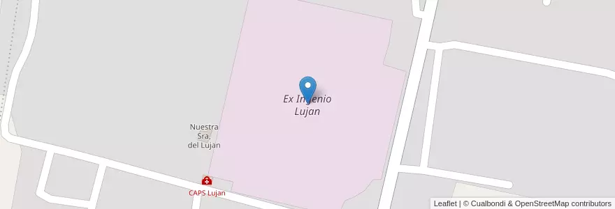 Mapa de ubicacion de Ex Ingenio Lujan en Argentinië, Tucumán, Departamento Cruz Alta, Municipio De Delfín Gallo.