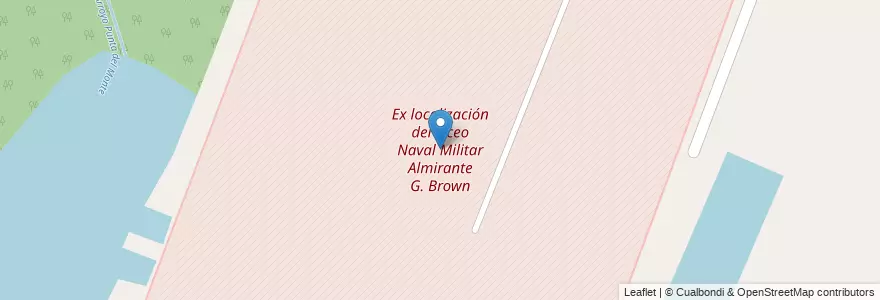 Mapa de ubicacion de Ex localización del Liceo Naval Militar Almirante G. Brown en آرژانتین, استان بوئنوس آیرس, Partido De Ensenada.