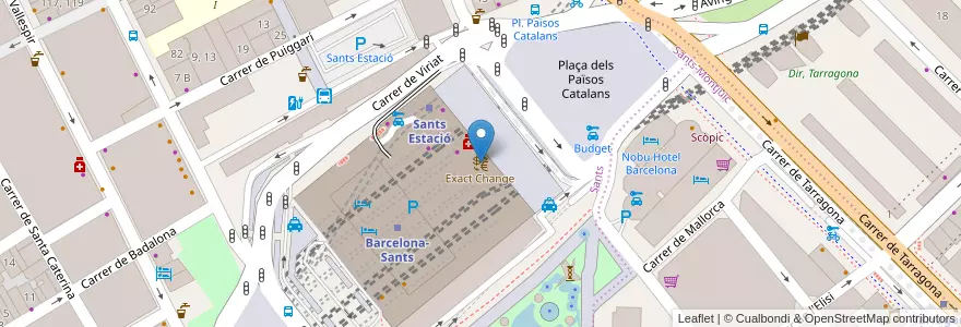 Mapa de ubicacion de Exact Change en Spain, Catalonia, Barcelona, Barcelonès, Barcelona.