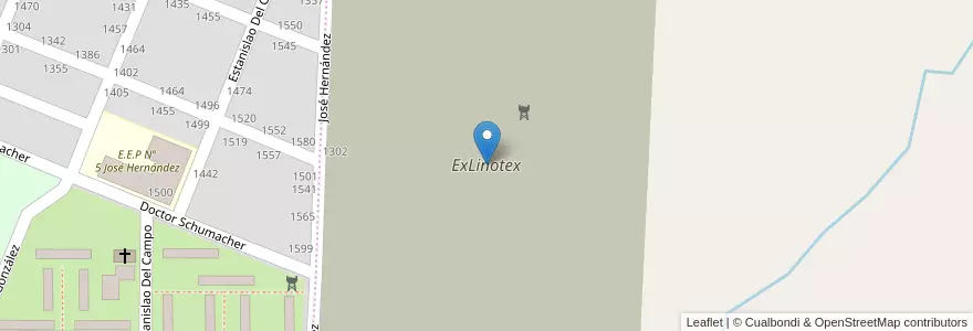 Mapa de ubicacion de ExLinotex en アルゼンチン, ブエノスアイレス州, Partido De Pergamino.