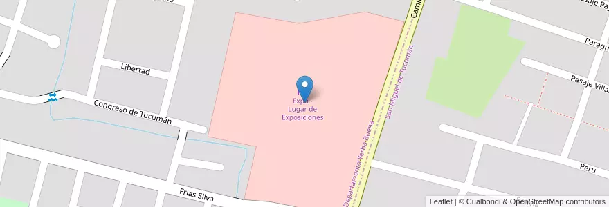 Mapa de ubicacion de Expo - Tucumán en Аргентина, Тукуман, San Miguel De Tucumán, Departamento Yerba Buena, Yerba Buena.