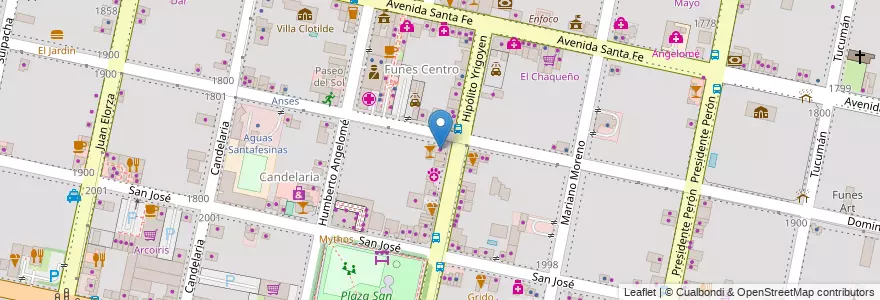 Mapa de ubicacion de ExpoFrut en Argentina, Santa Fe, Departamento Rosario, Municipio De Funes, Funes.