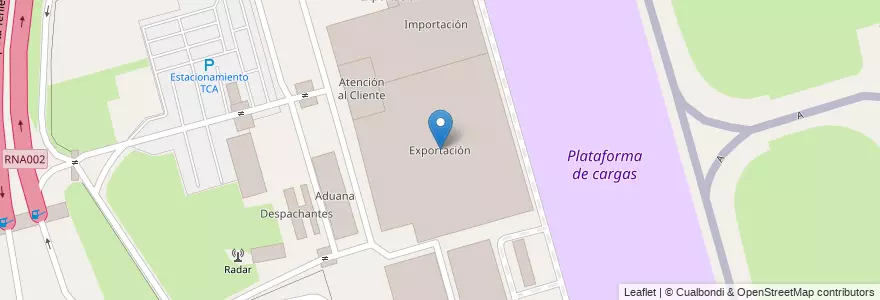 Mapa de ubicacion de Exportación en Argentinië, Buenos Aires, Partido De Ezeiza, Aeropuerto Internacional Ezeiza.