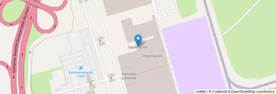 Mapa de ubicacion de Exportación en Argentina, Buenos Aires, Partido De Ezeiza, Aeropuerto Internacional Ezeiza.