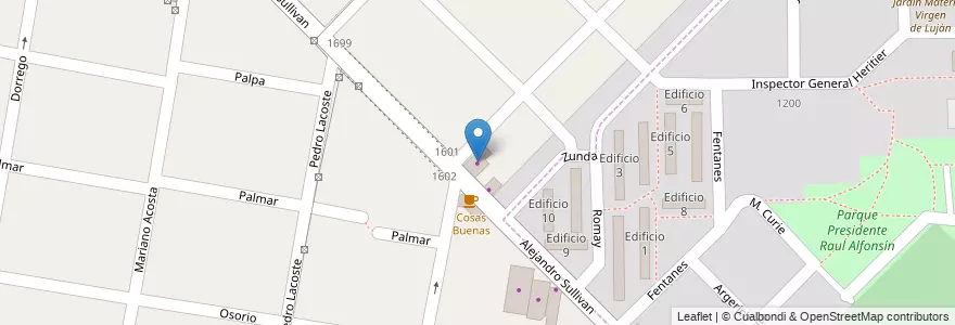 Mapa de ubicacion de Express en 아르헨티나, 부에노스아이레스주, Partido De Merlo.