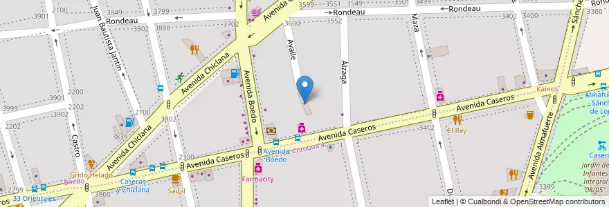 Mapa de ubicacion de Express, Boedo en Argentinien, Ciudad Autónoma De Buenos Aires, Comuna 5, Comuna 4, Buenos Aires.