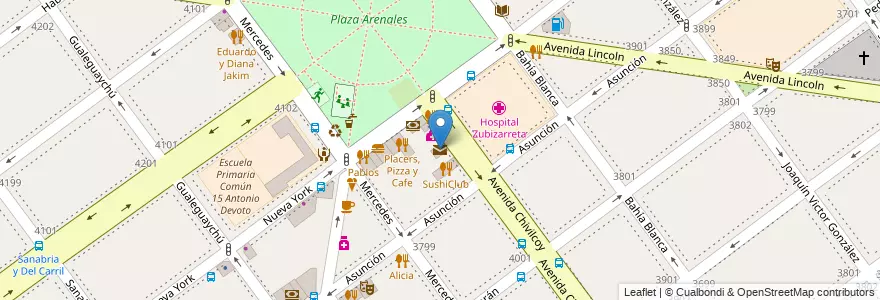 Mapa de ubicacion de Express, Villa Devoto en Argentinië, Ciudad Autónoma De Buenos Aires, Buenos Aires, Comuna 11.