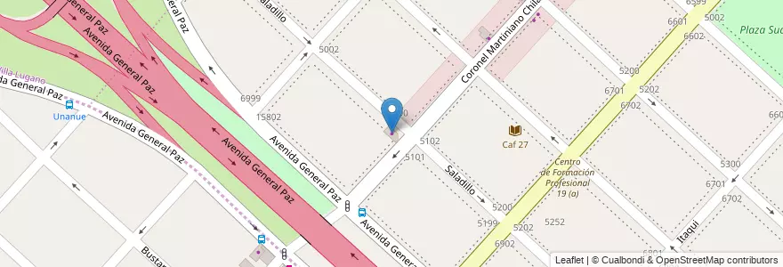 Mapa de ubicacion de Express, Villa Riachuelo en 阿根廷, Ciudad Autónoma De Buenos Aires, 布宜诺斯艾利斯, Comuna 8.